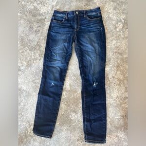 American Eagle Dark Wash Hi-Rise Jeggings, 10 Regular